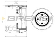 FL1424 Olejový filtr BREMSI