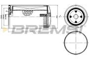 FL1429 Olejový filtr BREMSI
