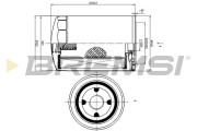 FL1462 Olejový filtr BREMSI