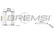 FL2543 Olejový filtr BREMSI