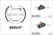 GK0147 Sada brzdových čelistí BREMSI
