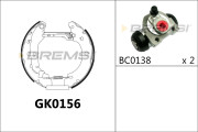 GK0156 Sada brzdových čelistí BREMSI