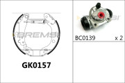 GK0157 Sada brzdových čelistí BREMSI