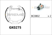 GK0275 Sada brzdových čelistí BREMSI