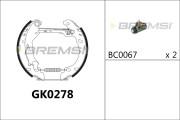 GK0278 Sada brzdových čelistí BREMSI