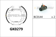 GK0279 Sada brzdových čelistí BREMSI