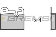 BP2145 BREMSI nezařazený díl BP2145 BREMSI