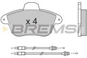 BP2522 BREMSI nezařazený díl BP2522 BREMSI