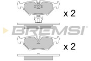 BP2599 BREMSI nezařazený díl BP2599 BREMSI
