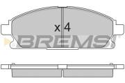 BP2857 BREMSI nezařazený díl BP2857 BREMSI