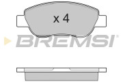 BP3186 nezařazený díl BREMSI