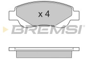 BP3225 BREMSI nezařazený díl BP3225 BREMSI