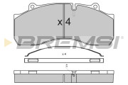 BP7308 BREMSI nezařazený díl BP7308 BREMSI