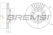 CD6487V Brzdový kotouč BREMSI