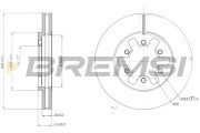 CD6601V Brzdový kotouč BREMSI