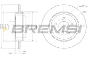 CD8207S Brzdový kotouč BREMSI