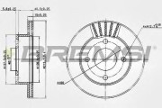 DBA807V BREMSI nezařazený díl DBA807V BREMSI