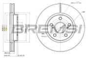 DBB446V BREMSI nezařazený díl DBB446V BREMSI