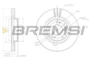 DBB557V BREMSI nezařazený díl DBB557V BREMSI