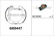 GK0447 Sada brzdových čelistí BREMSI