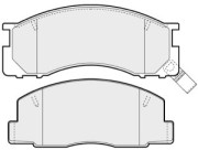 BRP0744 Sada brzdových destiček, kotoučová brzda EEC