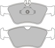 BRP0886 EEC sada brzdových platničiek kotúčovej brzdy BRP0886 EEC