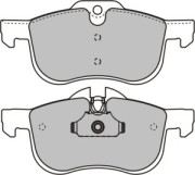 BRP1120 Sada brzdových destiček, kotoučová brzda EEC