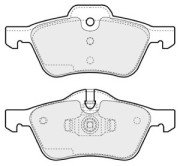 BRP1257 EEC sada brzdových platničiek kotúčovej brzdy BRP1257 EEC