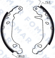 FO0537 FOMAR Friction nezařazený díl FO0537 FOMAR Friction