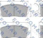 FO447281 FOMAR Friction nezařazený díl FO447281 FOMAR Friction