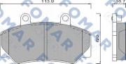 FO473981 FOMAR Friction nezařazený díl FO473981 FOMAR Friction