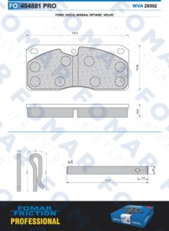 FO 494881 FOMAR Friction nezařazený díl FO 494881 FOMAR Friction