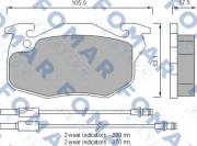 FO553781 FOMAR Friction nezařazený díl FO553781 FOMAR Friction