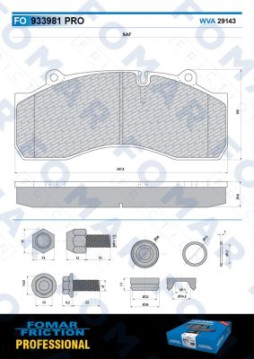 FO 933981 nezařazený díl FOMAR Friction