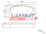 FT29001 Sada brzdových destiček, kotoučová brzda FAST