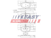FT29059 Sada brzdových destiček, kotoučová brzda FAST