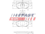 FT29122 Sada brzdových destiček, kotoučová brzda FAST