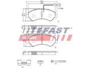 FT29132 Sada brzdových destiček, kotoučová brzda FAST