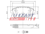 FT29527 Sada brzdových destiček, kotoučová brzda FAST