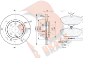 3R09303550 nezařazený díl R BRAKE