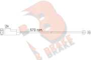 610463RB R BRAKE nezařazený díl 610463RB R BRAKE