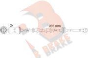 610535RB nezařazený díl R BRAKE