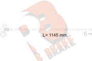 610607RB R BRAKE nezařazený díl 610607RB R BRAKE