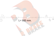 610621RB R BRAKE nezařazený díl 610621RB R BRAKE