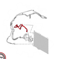 43SKV596 Vysokotlaké / nízkotlaké vedení, klimatizace ESEN SKV