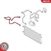 54SKV614 Vysokotlaké / nízkotlaké vedení, klimatizace ESEN SKV
