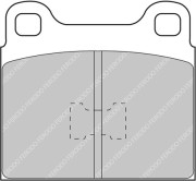 FCP105R FERODO RACING sada brzdových platničiek kotúčovej brzdy FCP105R FERODO RACING