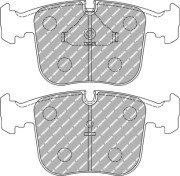 FCP856R Sada brzdových destiček, kotoučová brzda FERODO RACING