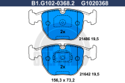 B1.G102-0368.2 GALFER sada brzdových platničiek kotúčovej brzdy B1.G102-0368.2 GALFER
