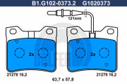 B1.G102-0373.2 GALFER sada brzdových platničiek kotúčovej brzdy B1.G102-0373.2 GALFER